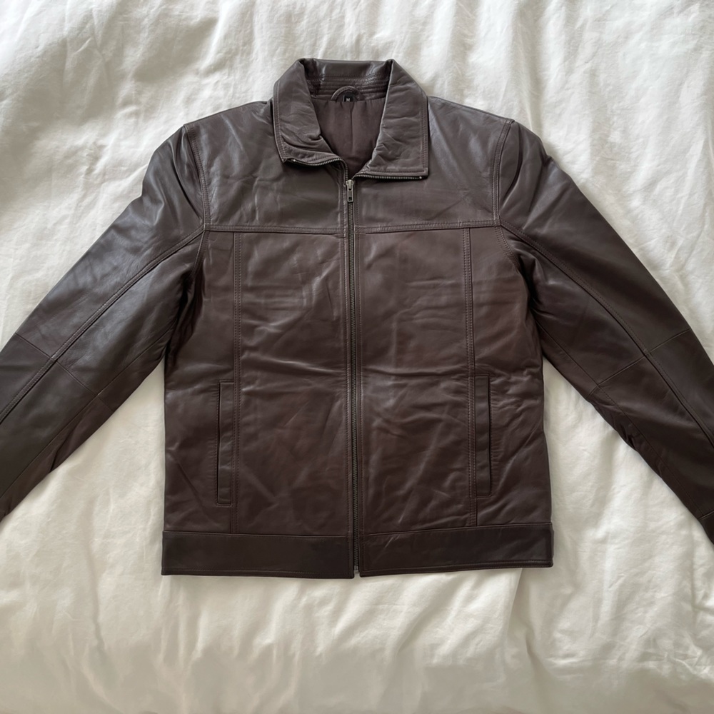 Men’s leather jacket, size medium. Brand new and never worn.